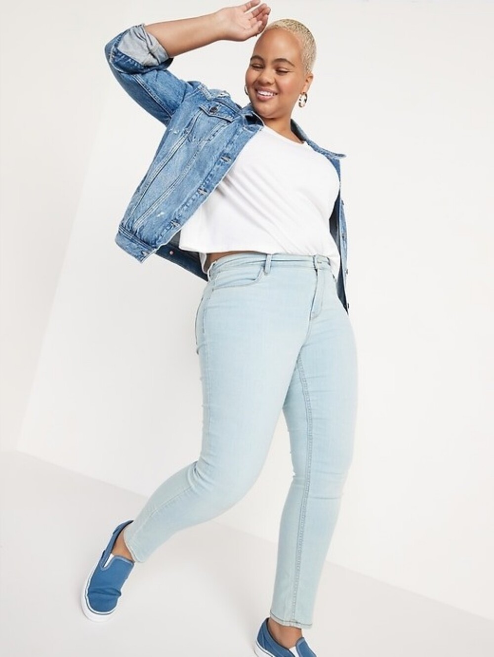 Old Navy Wow Super Skinny Jeans Light Pachuca Blue Womens Plus Size 18